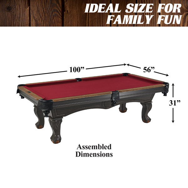 Barrington Billiards Company Barrington Arlington 8.3' Pool Table with Playing Accessories